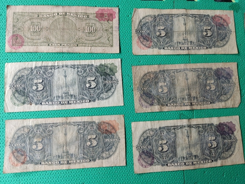 Lote De Billetes Antiguos Envío Gratis 10 Billetes Viejos (Usado)