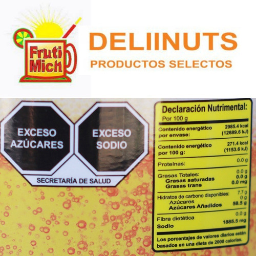 Frutimich Pulpa Para Escarchar Micheladas Fresa Chamoy 1 Pz