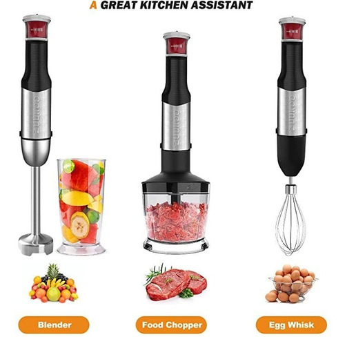 Imagen 2 de 7 de Batidora De Mano Zuukoo Kitchen De 800 W 4 En 1 Licuadora D.