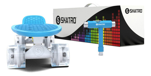 Skatro - Mini Cruiser Skateboard Tabla De Plástico De Estilo