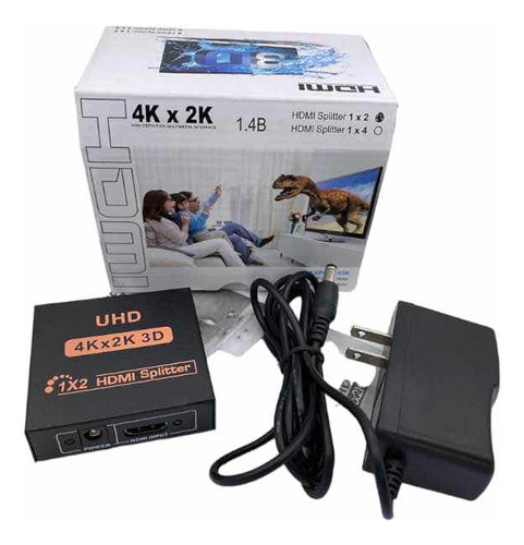 Splitter Hdmi 1x2 Amplificador De Video Full Hd 1080p 4k 2k