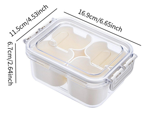 Bandeja Para Servir Dividida, Caja Con Compartimentos,