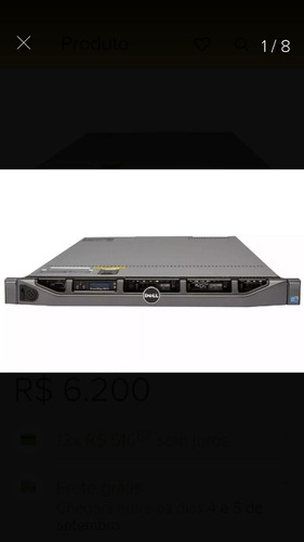 Servidor Dell R610 2 X5670 2 Sas 146 2 Fontes H700 48g Trilh