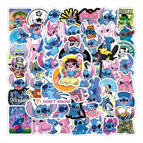 Pegatinas De Dibujos Animados De Lilo & Stitch De Disney Par