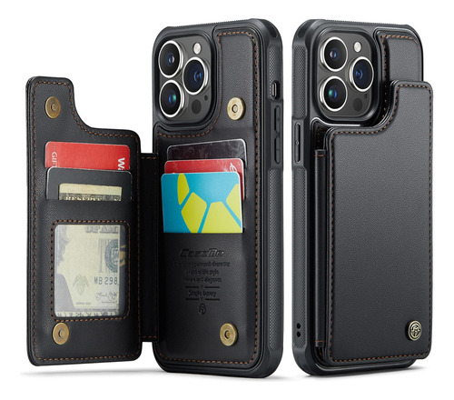 Kowauri Funda Para  Phone 15 Pro Max Con Soporte Para Tarje