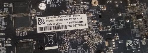 Placa De Video Xfx 1 Gb. Ddr3 Vga-pcie-hdmi-dvi (Usado)