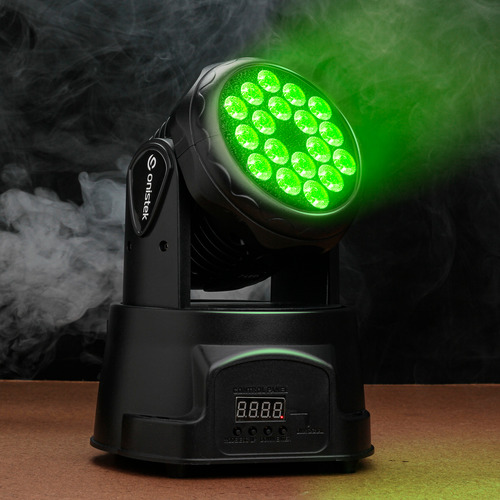 Canhão Moving Head 80w 18 Leds Strobo Rgb Dmx Bivolt Show