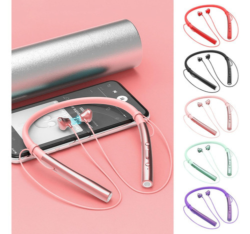 Audífonos Bluetooth Inalámbricos Y De Ultra Larga Duración P Color Púrpura