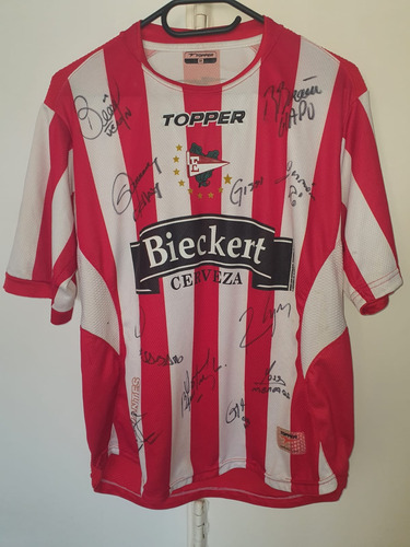 Camiseta Estudiantes La Plata Topper 2007 Titular Firmada 