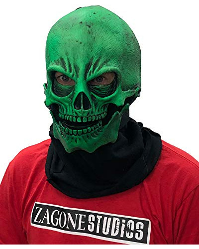 Máscara Esqueleto Fluorescente Para Halloween.