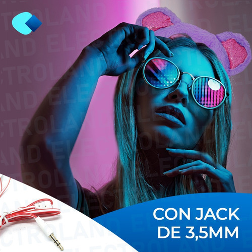 Imagen 5 de 10 de Auriculares Stereo Orejas Zorro Vincha Peluche Cable 1,5mts