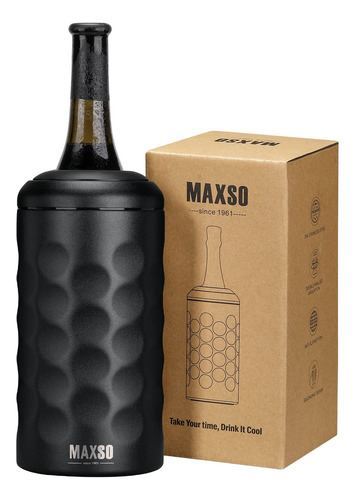 Maxso Cubo Enfriador De Vino, Enfriador Portatil De Botellas