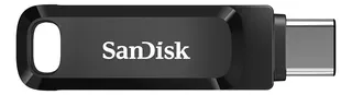 Memoria USB SanDisk Ultra Dual Drive Go SDDDC3-032G-G46 128GB 3.1 Gen 1 negro y plateado