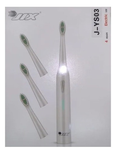 Cepillo Dental Eléctrico Recargable Usb Con 3 Repuestos