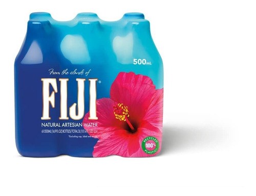 Agua Fiji Pack 6 De 500 Ml