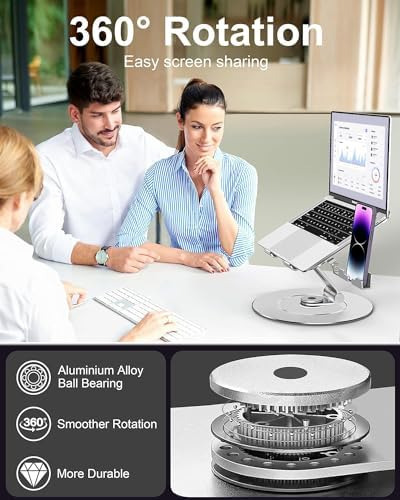 Soporte Ajustable Para Computadora Portátil Con Base Girator