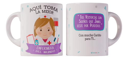 Tazas Regalo Enfermera | Personalizable | Ceramica