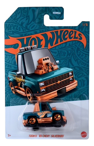 Toon'd 83 Chevy Silverado Aniversario 56 1/6 Hot Wheels