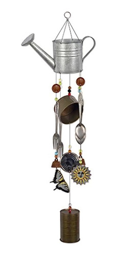 Puesta Del Sol Vista Diseños 92556 Regadera Metal Wind Chime