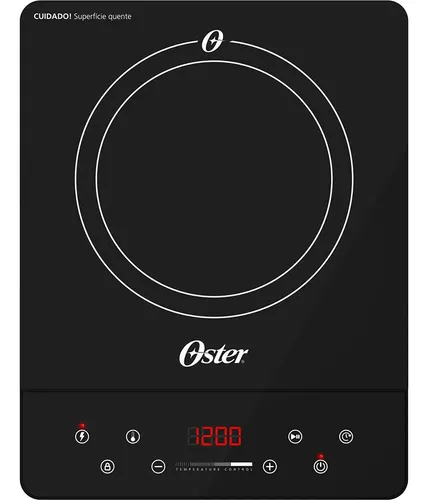 Cooktop Oster Indução Portátil Vitrocerâmico 1 Boca 220v