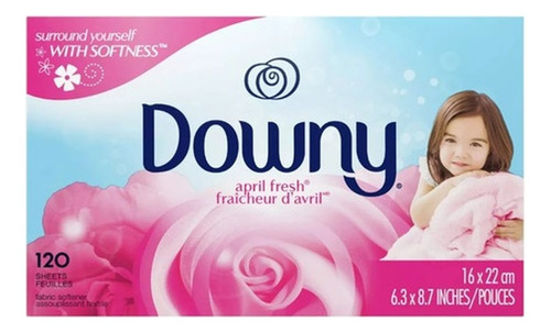 Combo 2 Downy 120 Folhas Lenços Amaciantes Para Secadora