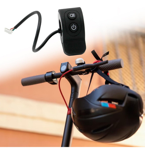 De Scooter Eléctrico, Botón De, Freno De Para Negro