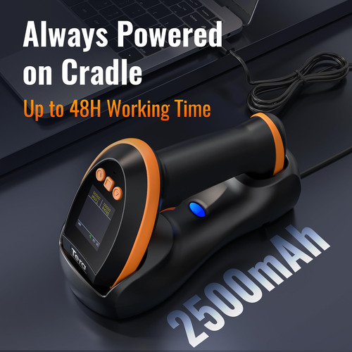 Barcode Scanner Tera Wireless W/ Screen Pro 1d 2d Qr Hw0009