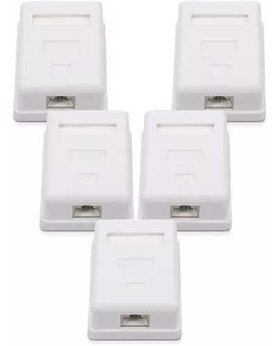 Packs 5 Rosetas Sobrepuestas Rj45 Cat6 Ulink Ul-ntw60360