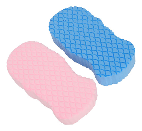 Esponja De Baño 3d, 2 Piezas, Exfoliante, Suave, De Alta Res