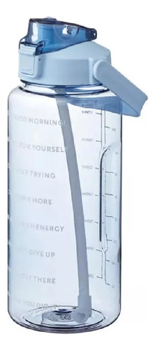 Nuevo Botella De Agua De 2 Litros Con Pajita, Botella