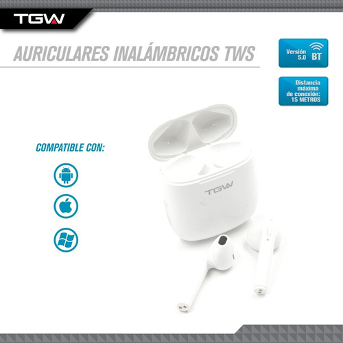 Imagen 2 de 10 de Auriculares Inalambricos Tws Bluetooth Tgw