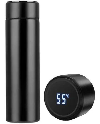 comprar Garrafa Térmica Inox A Vácuo Termômetro Display Led 470 Ml