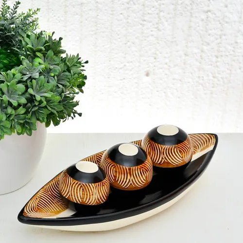 comprar Vaso Centro Mesa Enfeite Cerâmica Estante Objetos Decoração