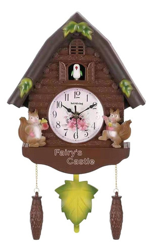 Reloj De Pared Habitación Infantil Pájaro Reloj De D .
