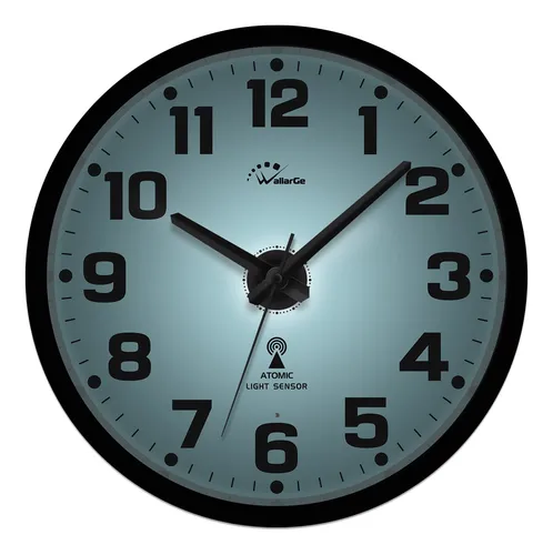 Wallarge Reloj De Pared Atómico Con Luz Nocturna, Reloj De.