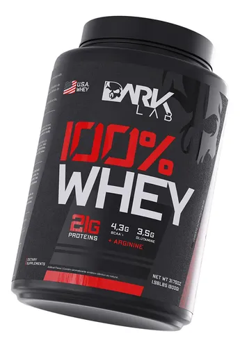 100% Whey Protein 900g Sabores - Dark Lab Sabor Chocolate