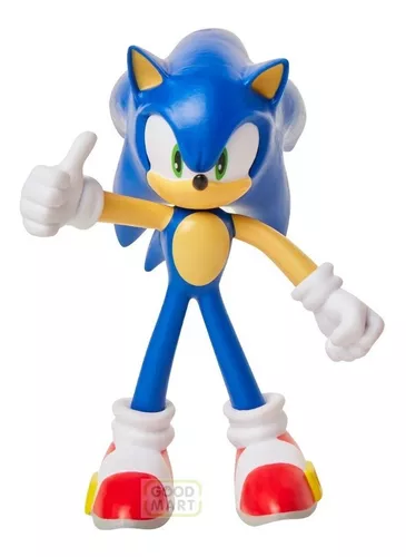 Boneco Sonic Articulado Grande Brinquedo Caixa Original Collection