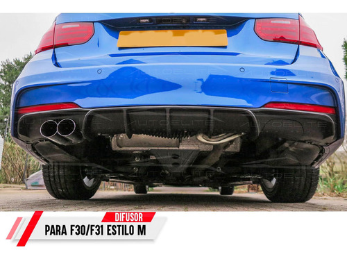 Imagen 8 de 10 de Difusor Facia Trasera Bmw Serie 3 F30 M Performanc 2012-2018