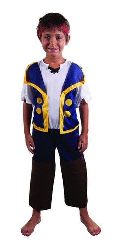 Disfraz Atuendo Traje De Jake El Pirata Varon Niño Childrens