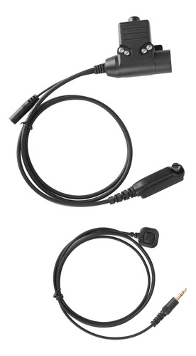 Cable Adaptador Ptt Para Auriculares Push To Talk, Portátil