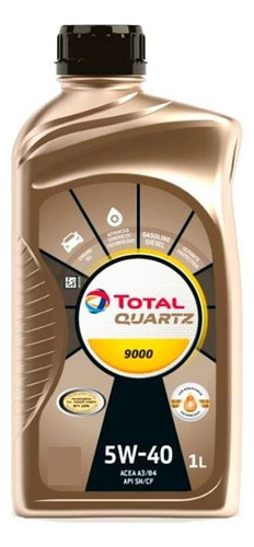 Aceite Lubricante Sintetico Total Quartz 9000 5w40 1l L46