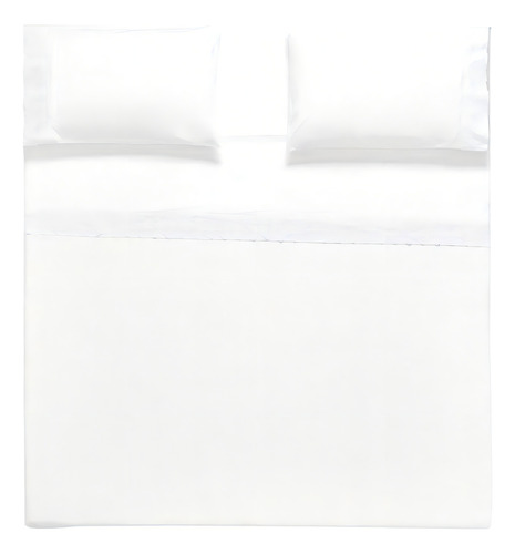 Sábana Broderie Alicante 2p Blanco Diseño De La Tela Liso