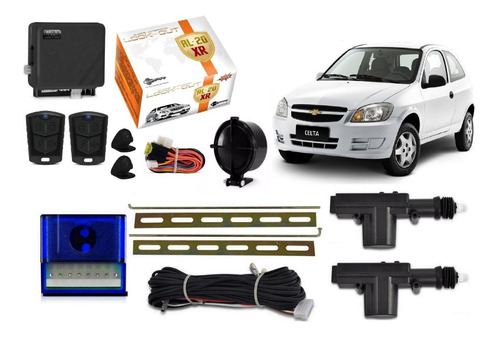 Kit Trava Eletrica + Alarme Celta 2001 2002 2003 2 Portas
