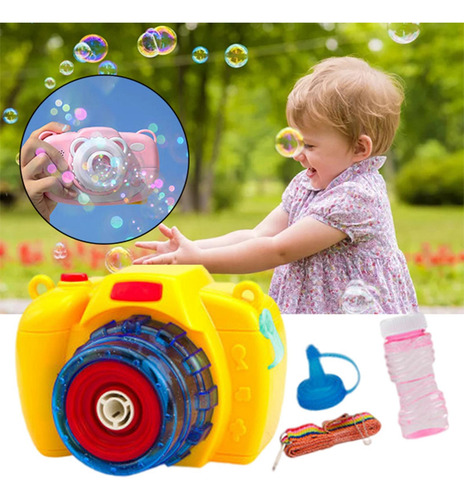 2x Carmera Bubble Blowing Toys Set Jabón Portátil Regalos