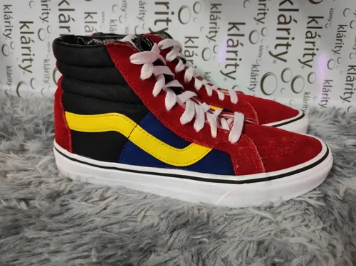 Tenis vans hot sale rojos de bota