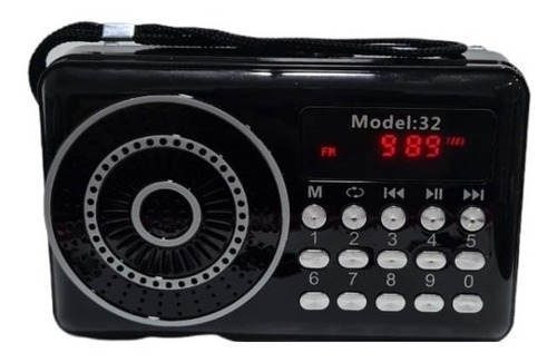 Radio Portatil Recargable Mod. Lfjts-32 Fm Digital Usb Micro