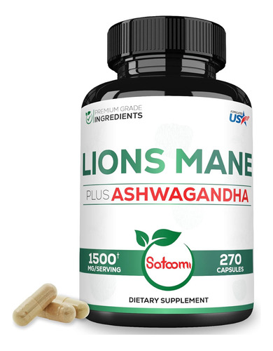 Melena De León En Capsula Lions Mane + Ashwagandha 270ct