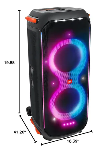 Parlante JBL JBL Partybox 710 portátil con bluetooth waterproof negro