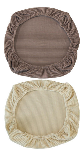 Funda De Cojín Para Silla Beige+marrón [u]