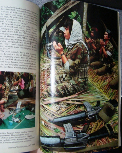 Revista National Geographic Gran Mapa Filipinas Ingles 1986 (Usado)